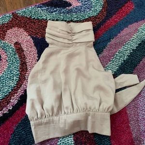 Nastygal Nude Halter Top-NWT